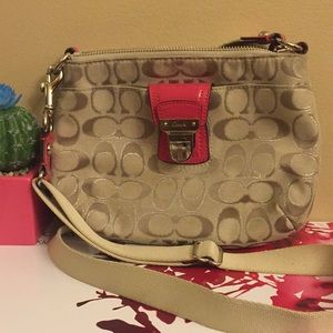 Authentic Coach Beige Small Crossbody